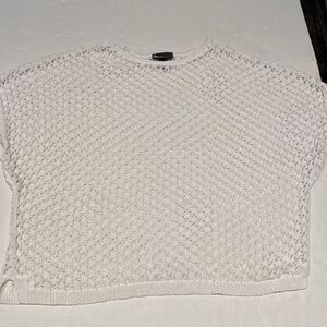 White open weave pullover sweater size 26/28 by Lane Bryant